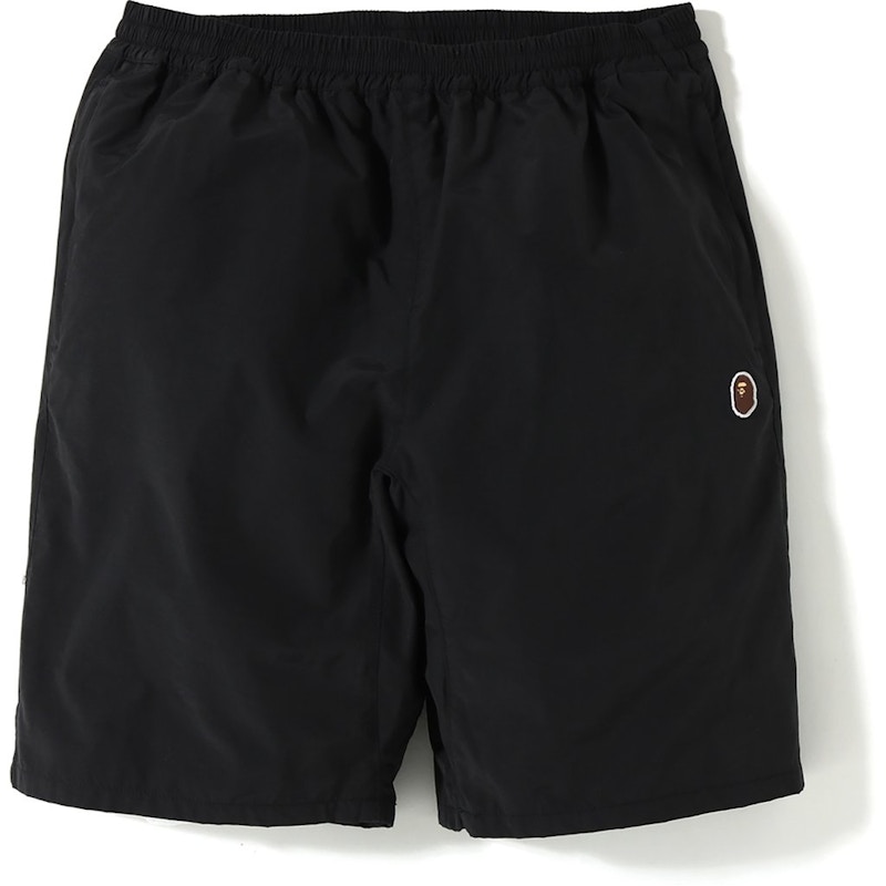 BAPE Ape Head Track Shorts Black Men's - SS19 - US