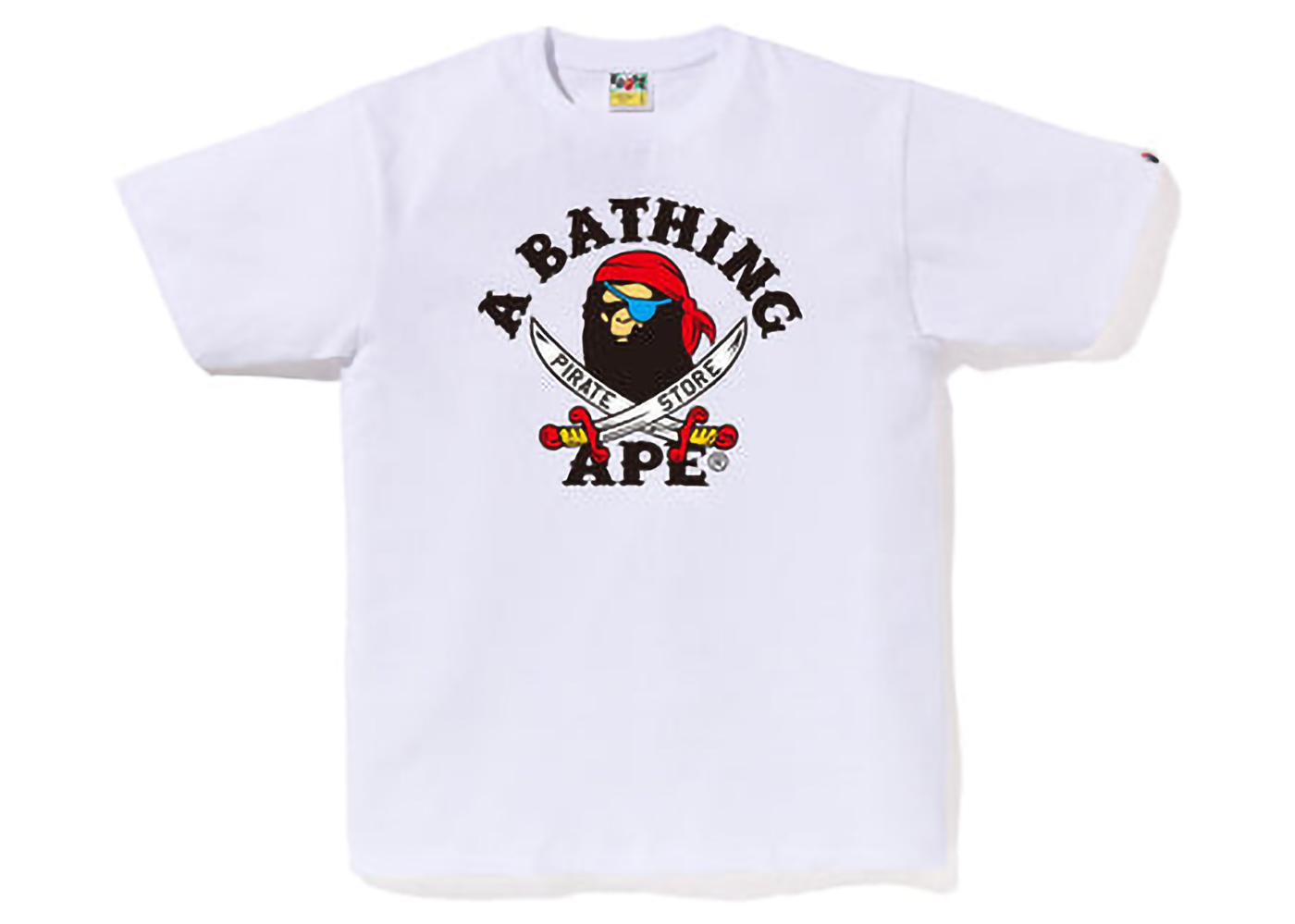 BAPE Ape Pirate Tee White Men's - FW22 - US