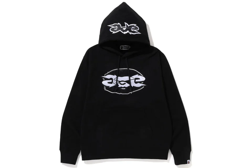BAPE Ape Relaxed Fit Pullover Hoodie (FW22) Black