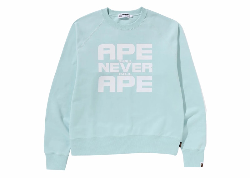 BAPE Ape Shall Never Kill Ape Crewneck Sax Men's - SS24 - US