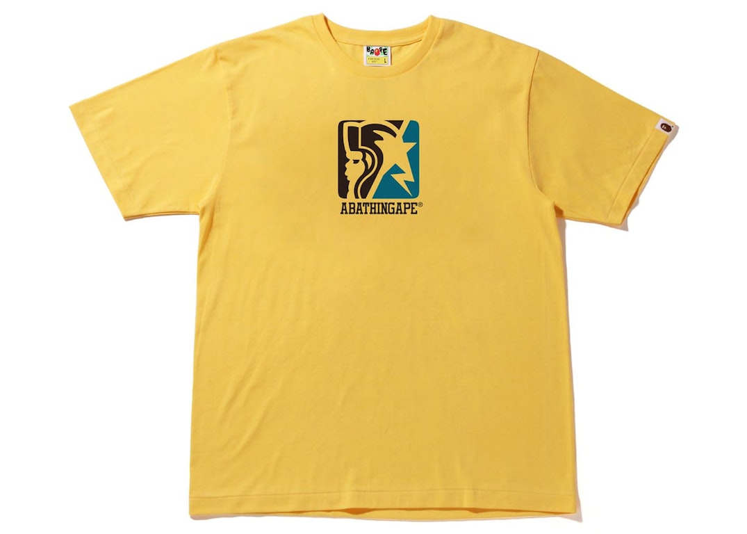 Pre-owned Bape Archive Graphic #13 Tee Yellow