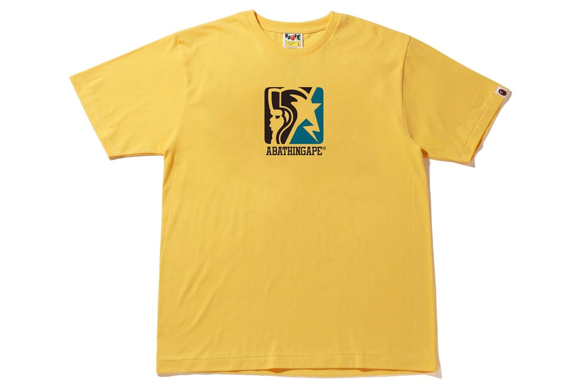 Pre-owned Bape Archive Graphic #13 Tee Yellow