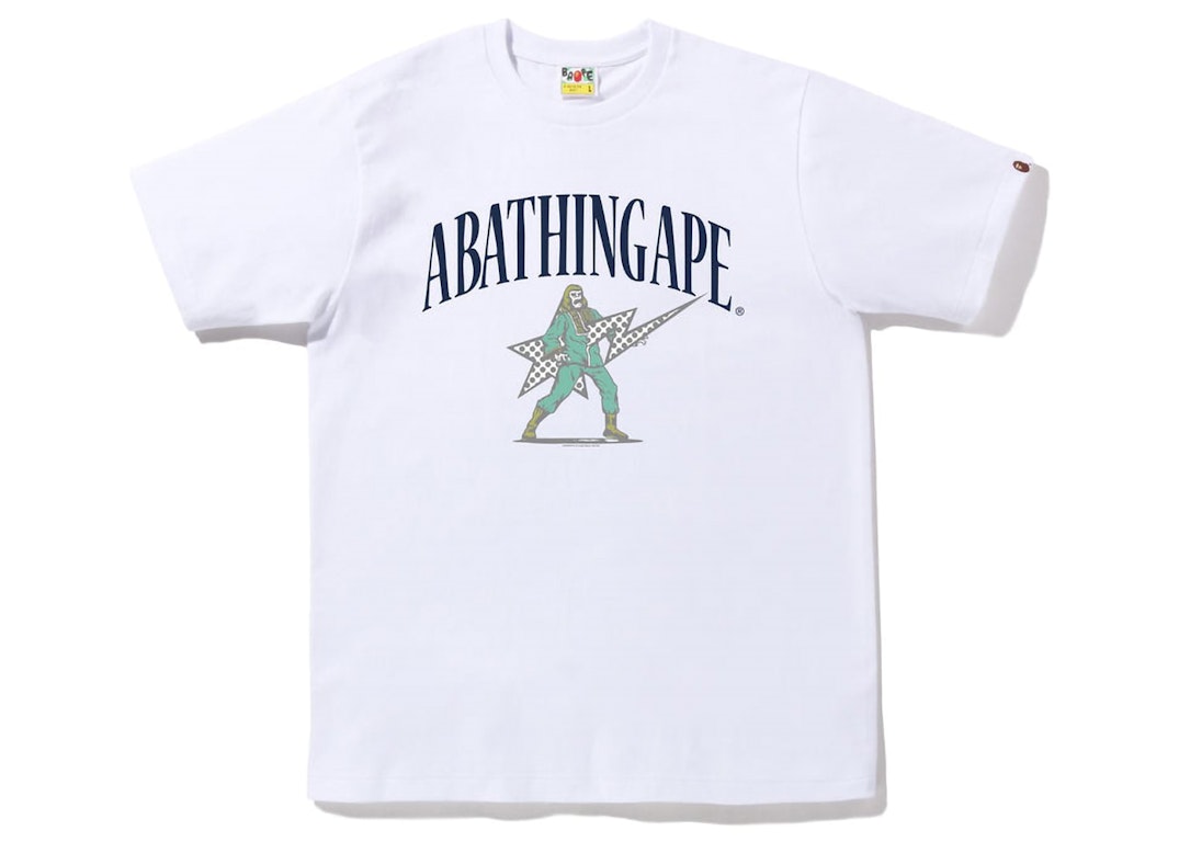 Pre-owned Bape Archive Graphic #2 Tee White