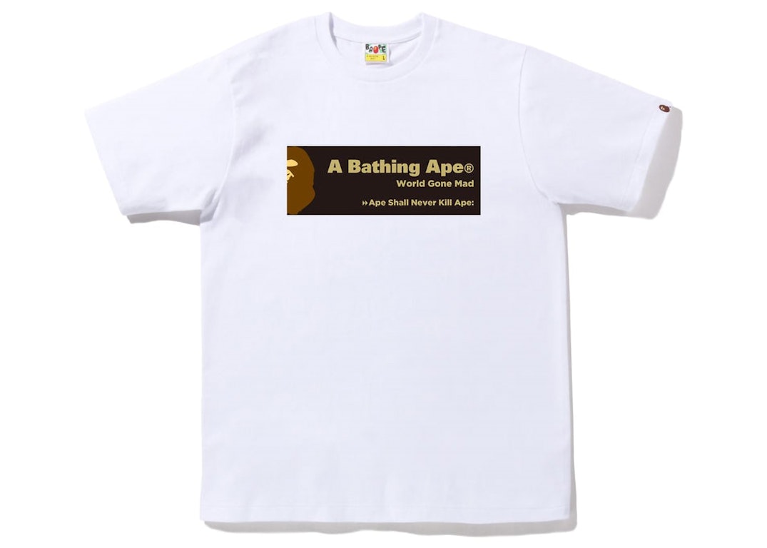 Pre-owned Bape Archive Graphic #7 Tee White
