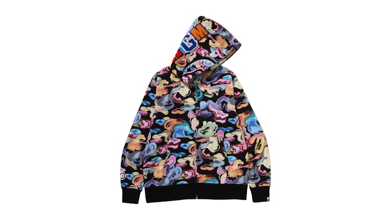 BAPE Art Camo Shark Full Zip Hoodie Black Men's FW25 US