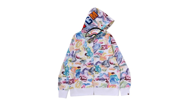 まさお BAPE ART CAMO SHARK FULL ZIP BAPE-Art-Camo-Shark-Full-Zip-