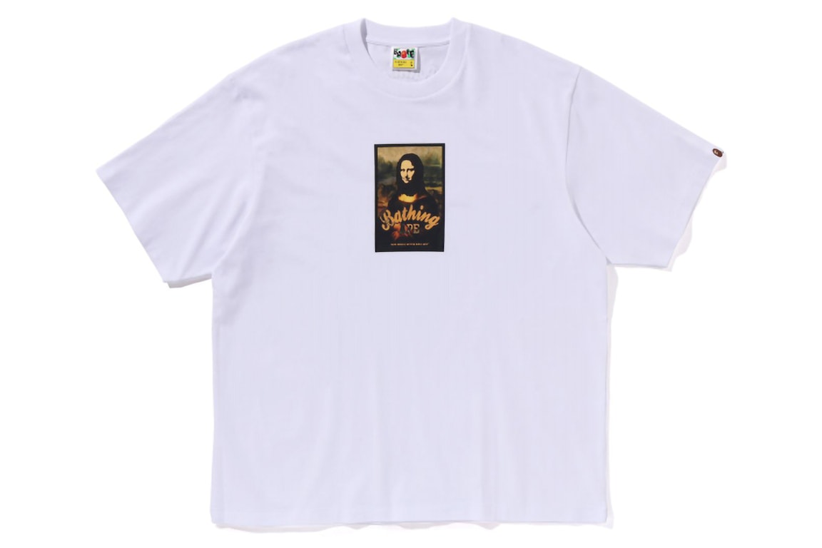 Pre-owned Bape Art Print Relaxed Fit Tee White