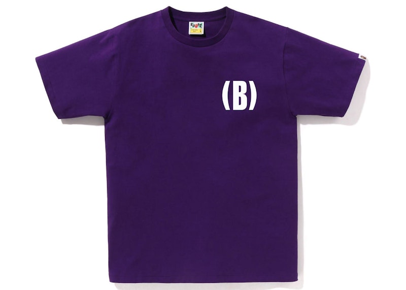 BAPE B One Point Tee Purple Men's - SS23 - US