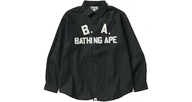 BAPE B.A Loose Fit Denim Shirt Black