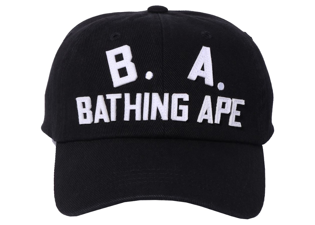 Pre-owned Bape B.a. Washed Twill Cap Black