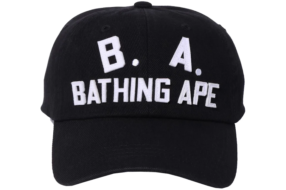 BAPE B.A. Washed Twill Cap Black