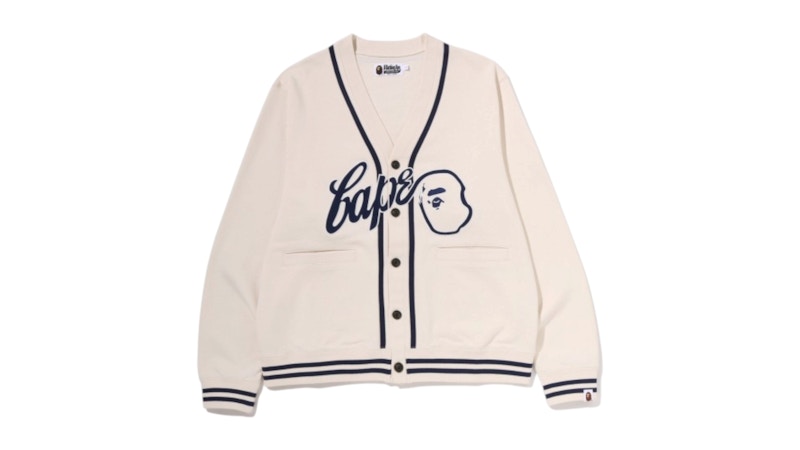 BAPE BAPE Sweat Cardigan Cream
