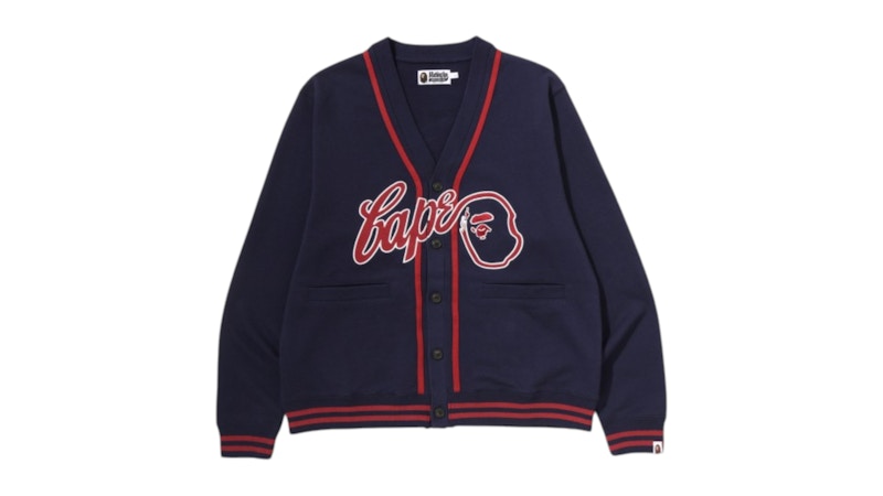 BAPE BAPE Sweat Cardigan Navy Blue