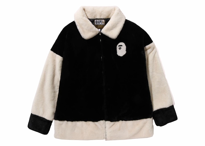 BAPE (B)Ape Faux Fur Jacket Black Men's - SS24 - US