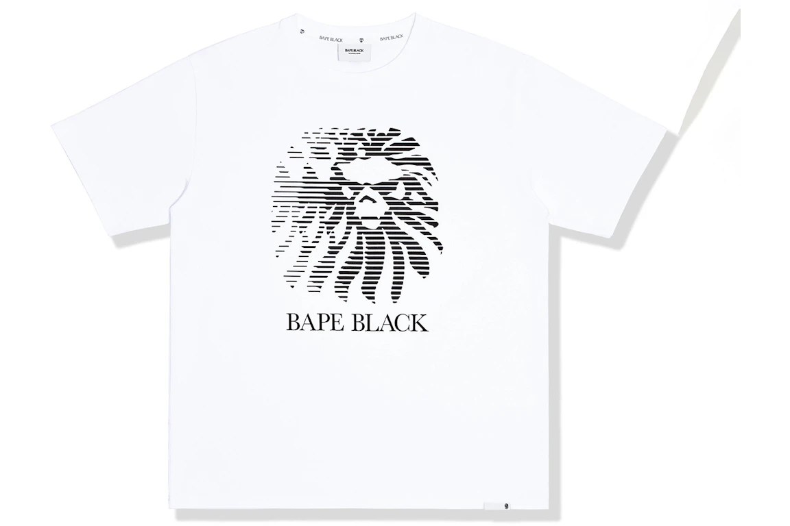 BAPE BLACK Faded Logo Tee White