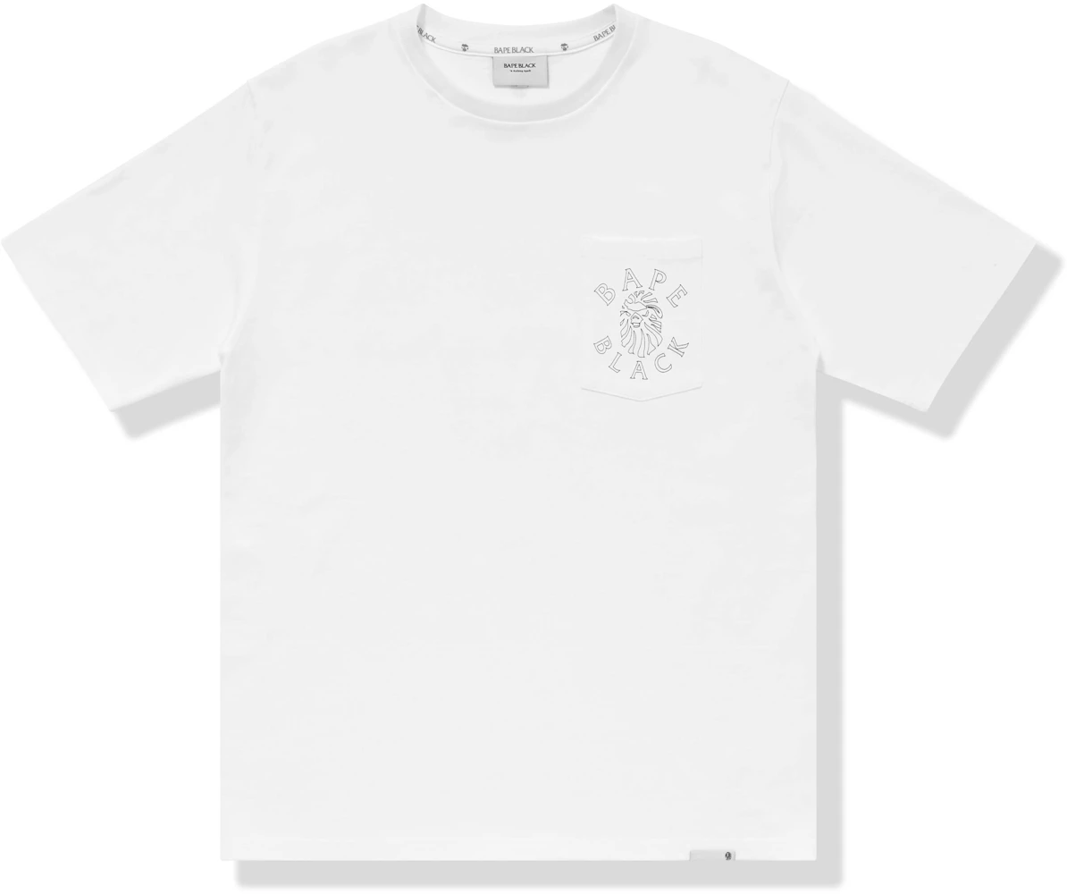BAPE BLACK Logo Pocket Tee White Men's - SS22 - US