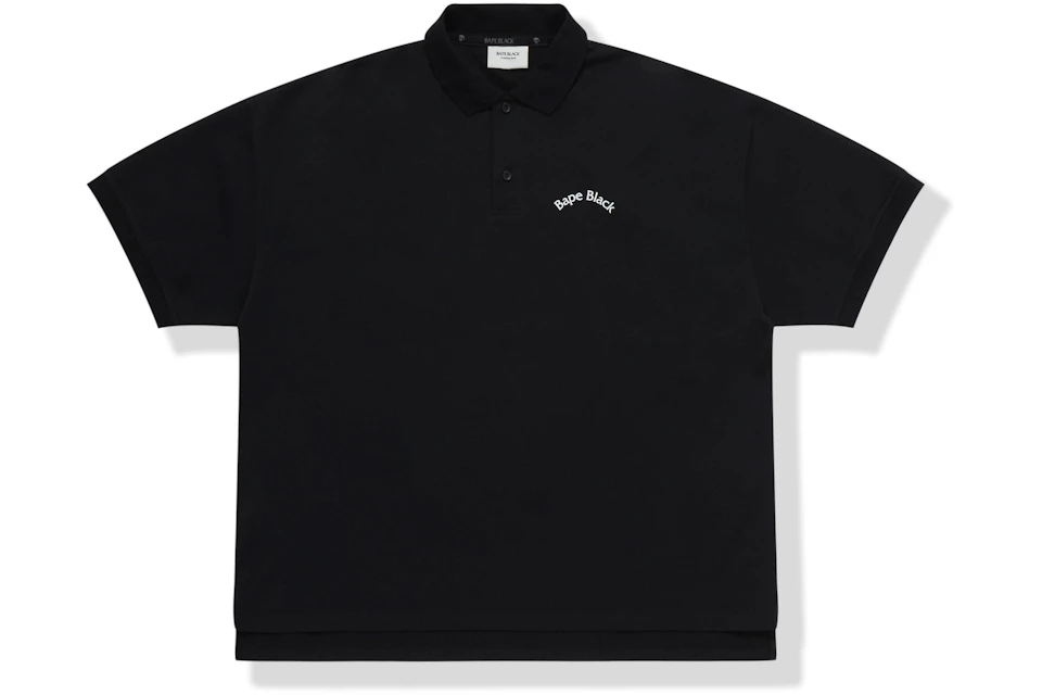 BAPE BLACK Logo Polo Black