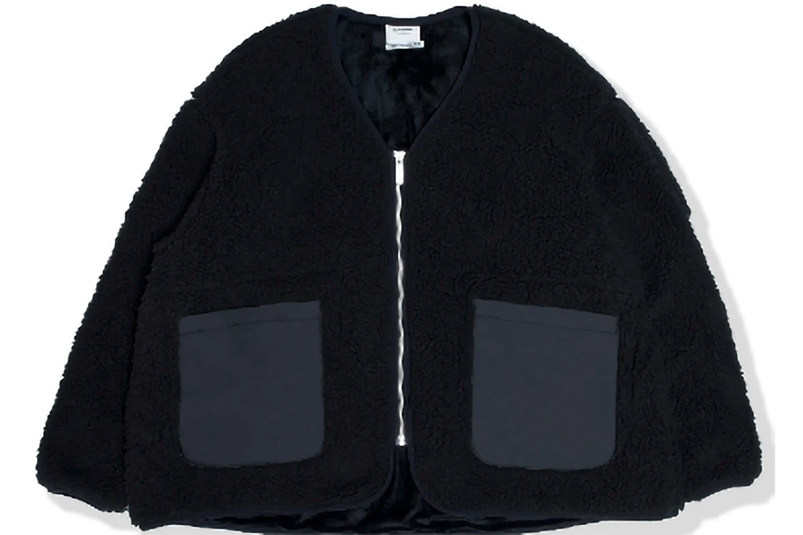 BAPE BLACK Logo Zip Up Fleece Jacket Black