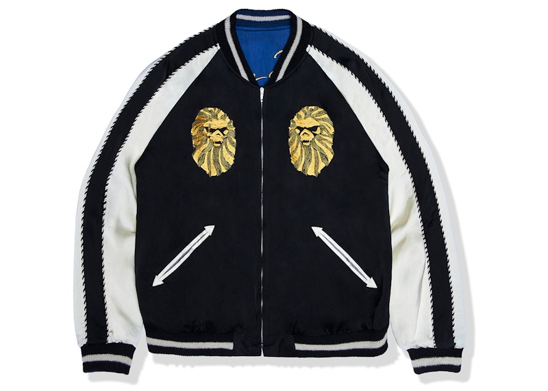 BAPE BLACK Tailor Toyo Reversuble Souvenir Jacket Black/Blue