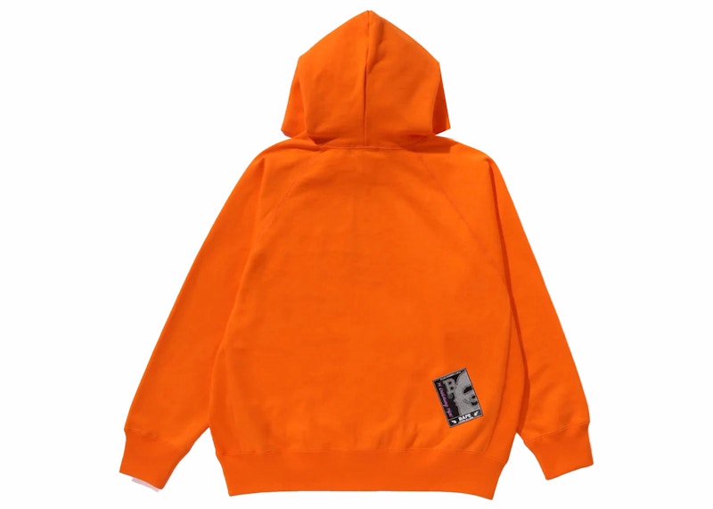 BAPE (B)Y Bathing Ape Pullover Hoodie Orange Men's - FW23 - US