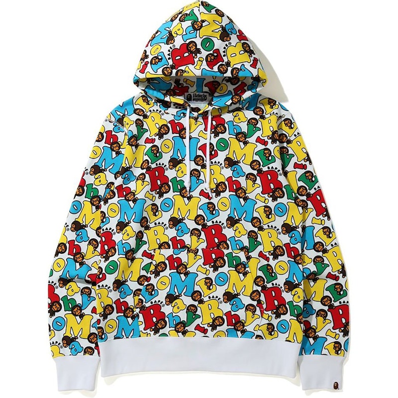 BAPE Baby Milo Alphabet Pullover Hoodie Multi - FW20 - US