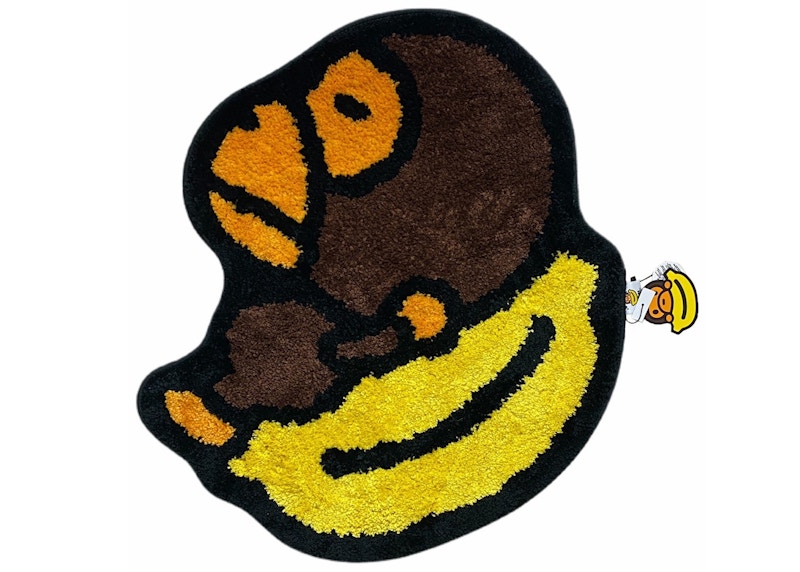 BAPE Baby Milo Banana Rug Brown Yellow - US