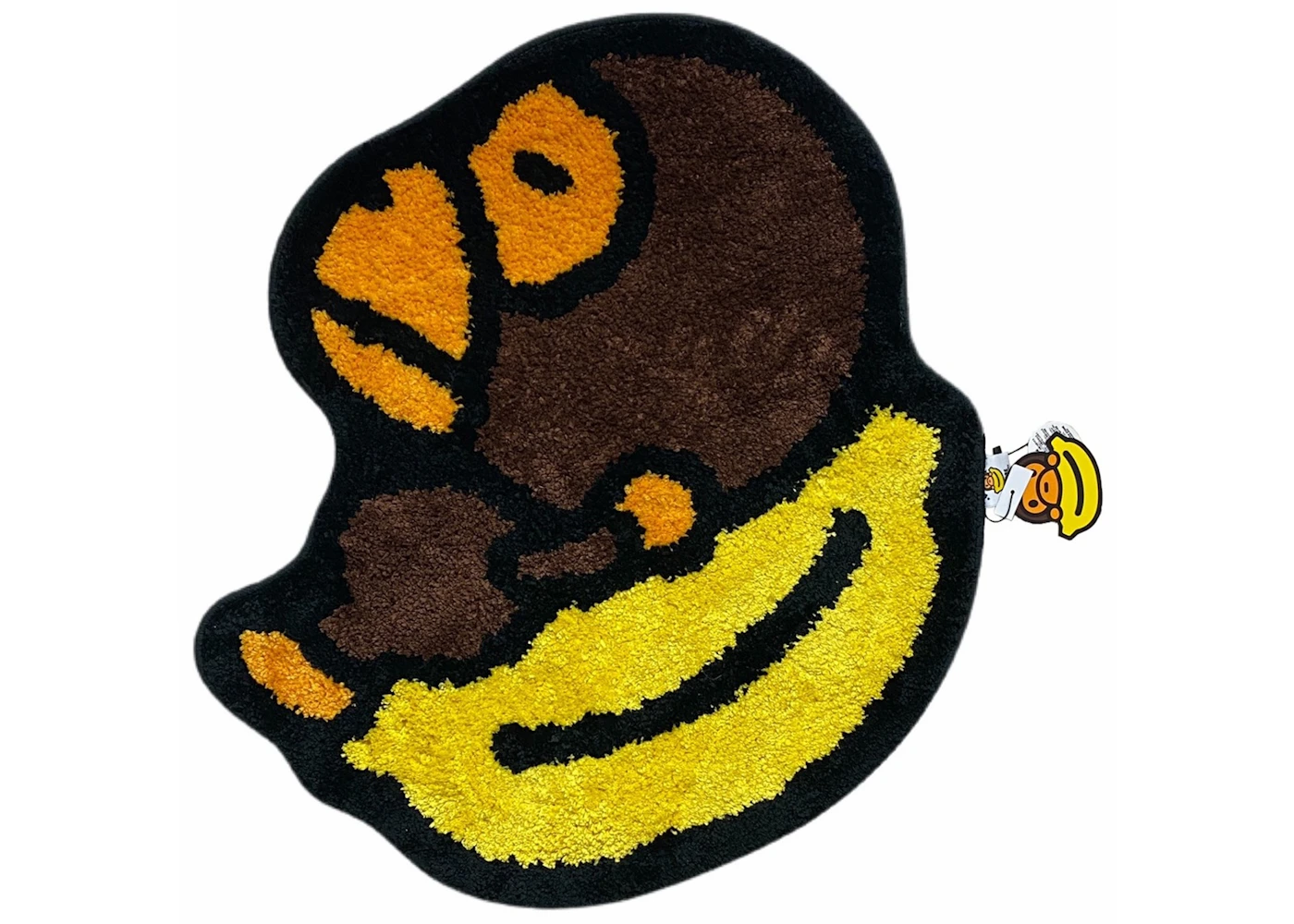 BAPE Baby Milo Banana Rug Brown Yellow - US