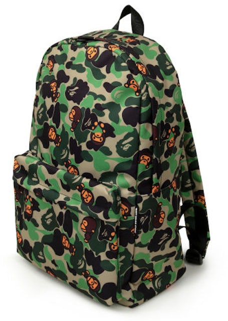 BAPE green camo backpack
