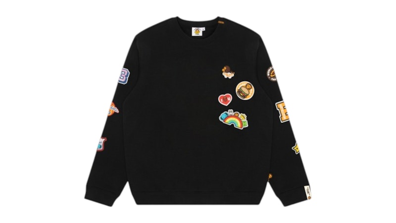 Women's BAPE Baby Milo Crewneck Sweatshirt in Black