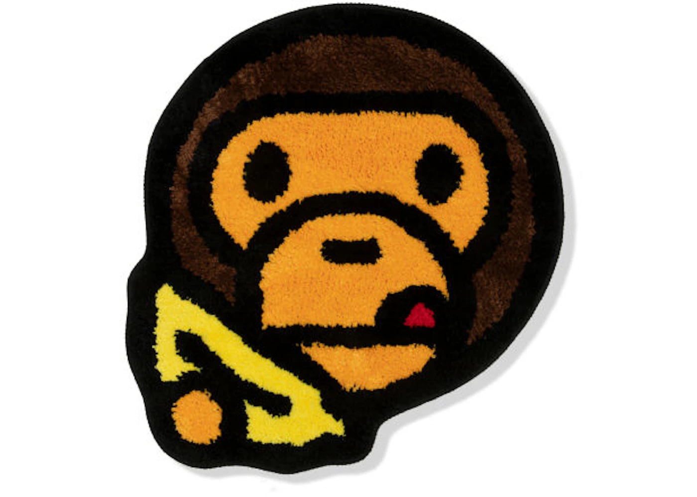 BAPE Baby Milo Face Banana Rug Brown - US