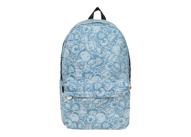 BAPE Baby Milo & Friends Large Backpack Denim