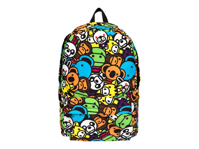 BAPE Baby Milo & Friends Large Backpack Light Green