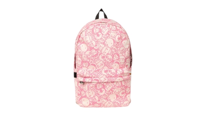 BAPE Baby Milo & Friends Large Backpack Pale Pink - SS26 - US
