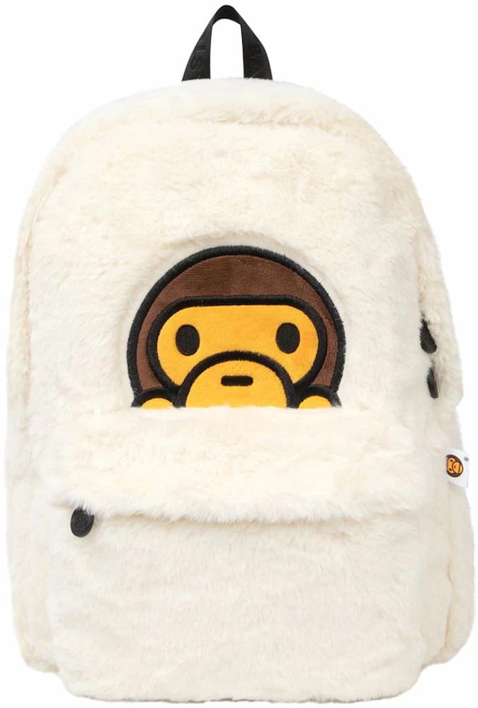 BAPE Baby Milo Fur Backpack Ivory - SS24 - US