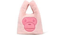 BAPE Baby Milo Fur Tote Bag Pink