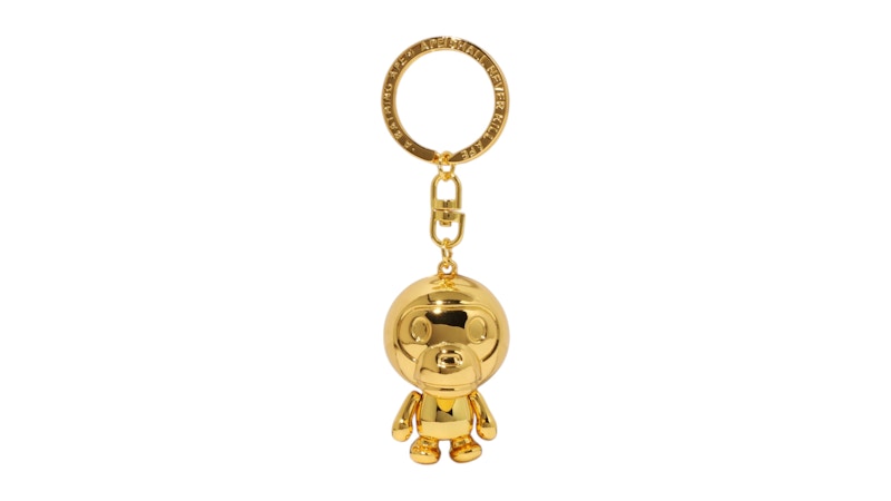 BAPE Baby Milo Gold Keychain Gold