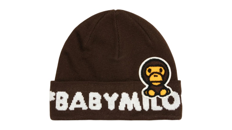 帽子 BAPE BABY MILO KNIT CAP BAPE Baby Milo Knit Cap Brown Men's - FW25 - US