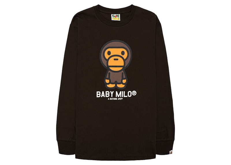 BAPE Baby Milo L/S Tee Brown Men's - SS21 - US