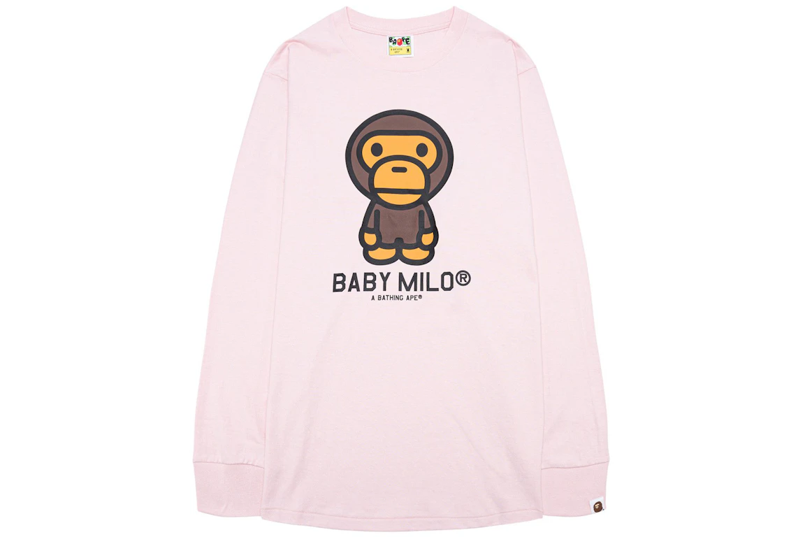BAPE Baby Milo L/S Tee Pink
