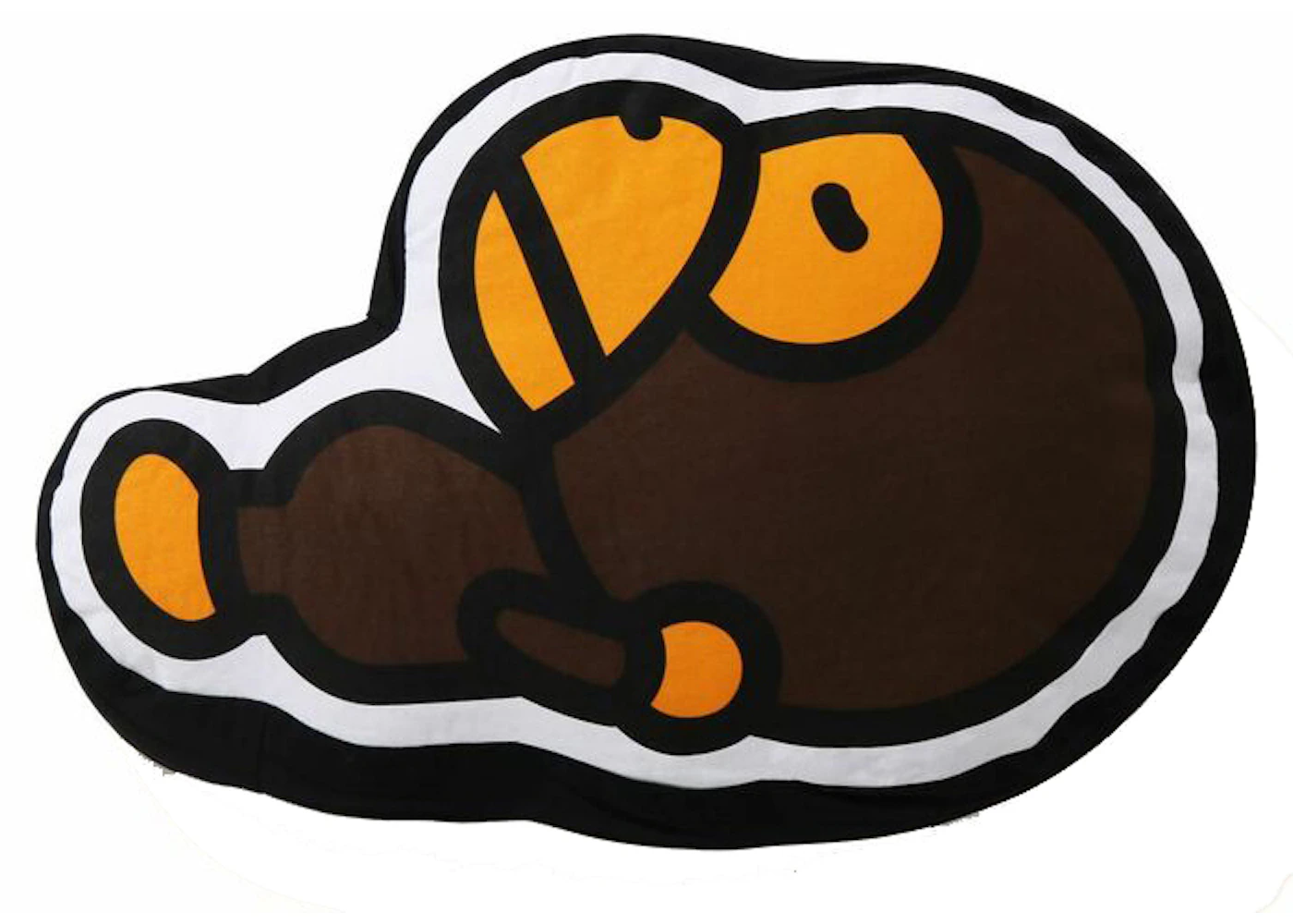 BAPE Baby Milo Logo Cushion Brown SS21 US