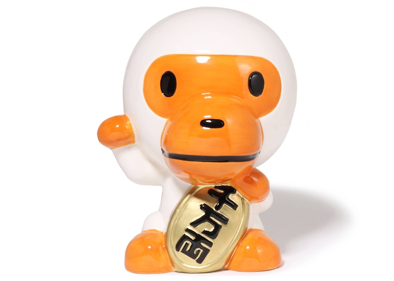 BAPE Baby Milo Manekisaru Figure White