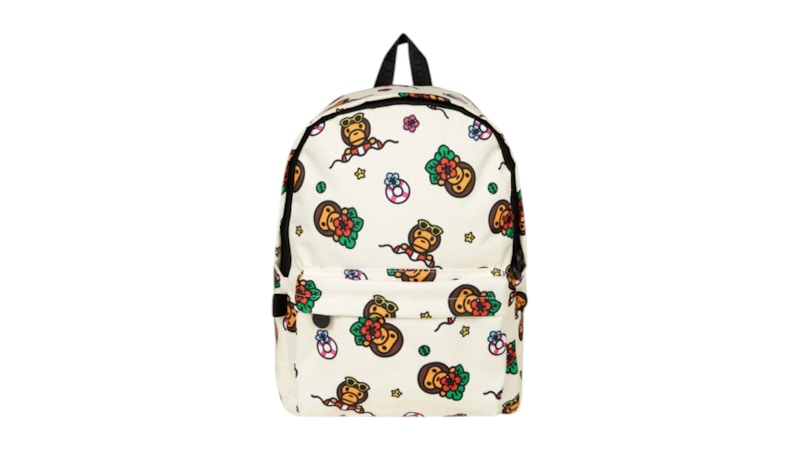 Women's BAPE Baby Milo Medium Backpack in Cream