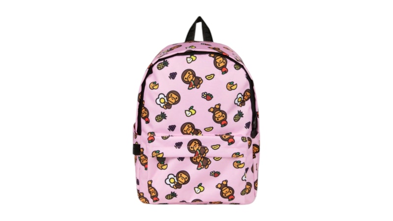 マイロ　ピンク　リュック　BAPE BABY MILO BAPE Baby Milo Medium Backpack Pink - US