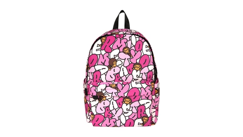 BAPE Baby Milo Medium Soft Backpack Pink