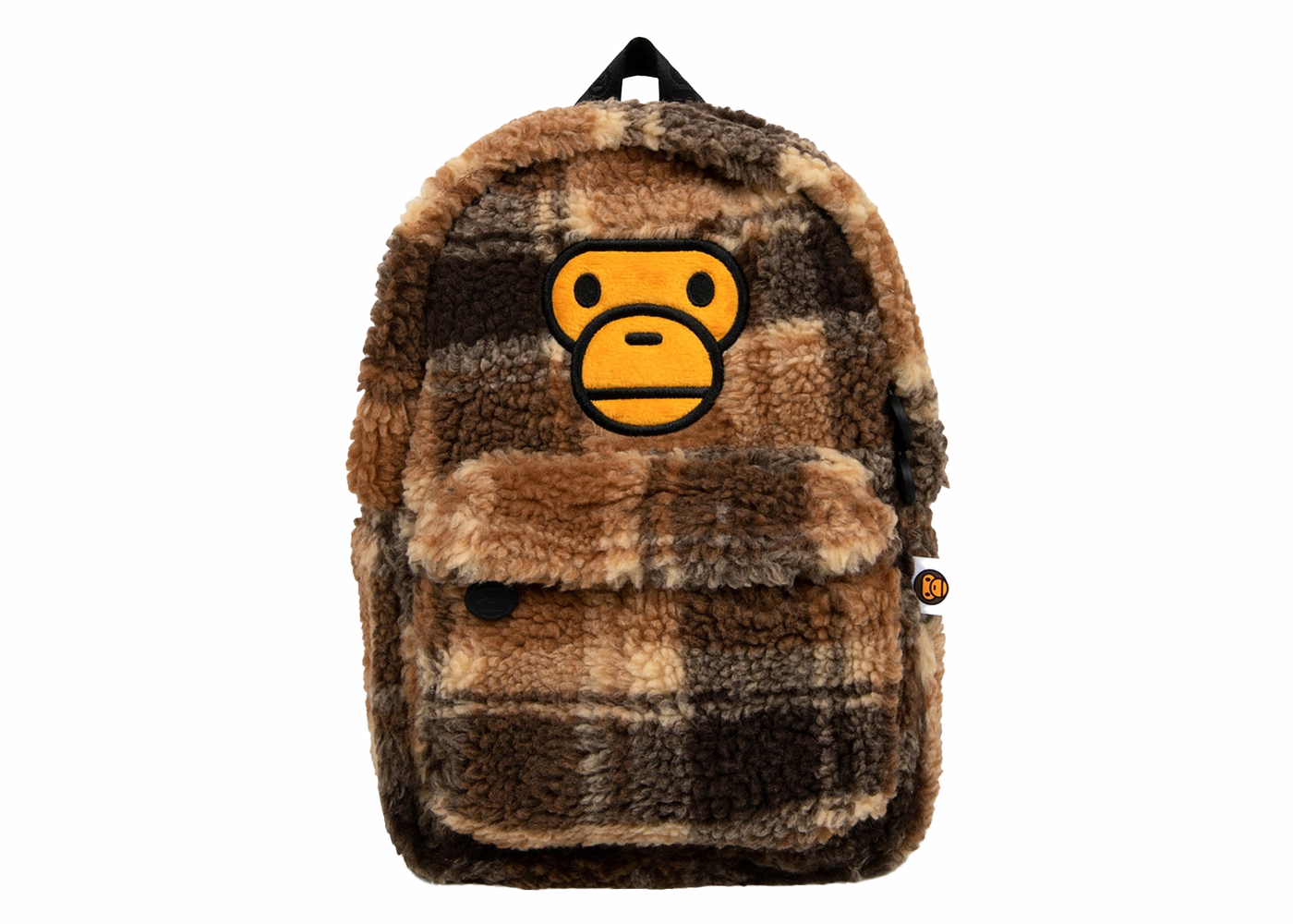 BAPE Baby Milo Mini Fur Check Backpack Multicolor