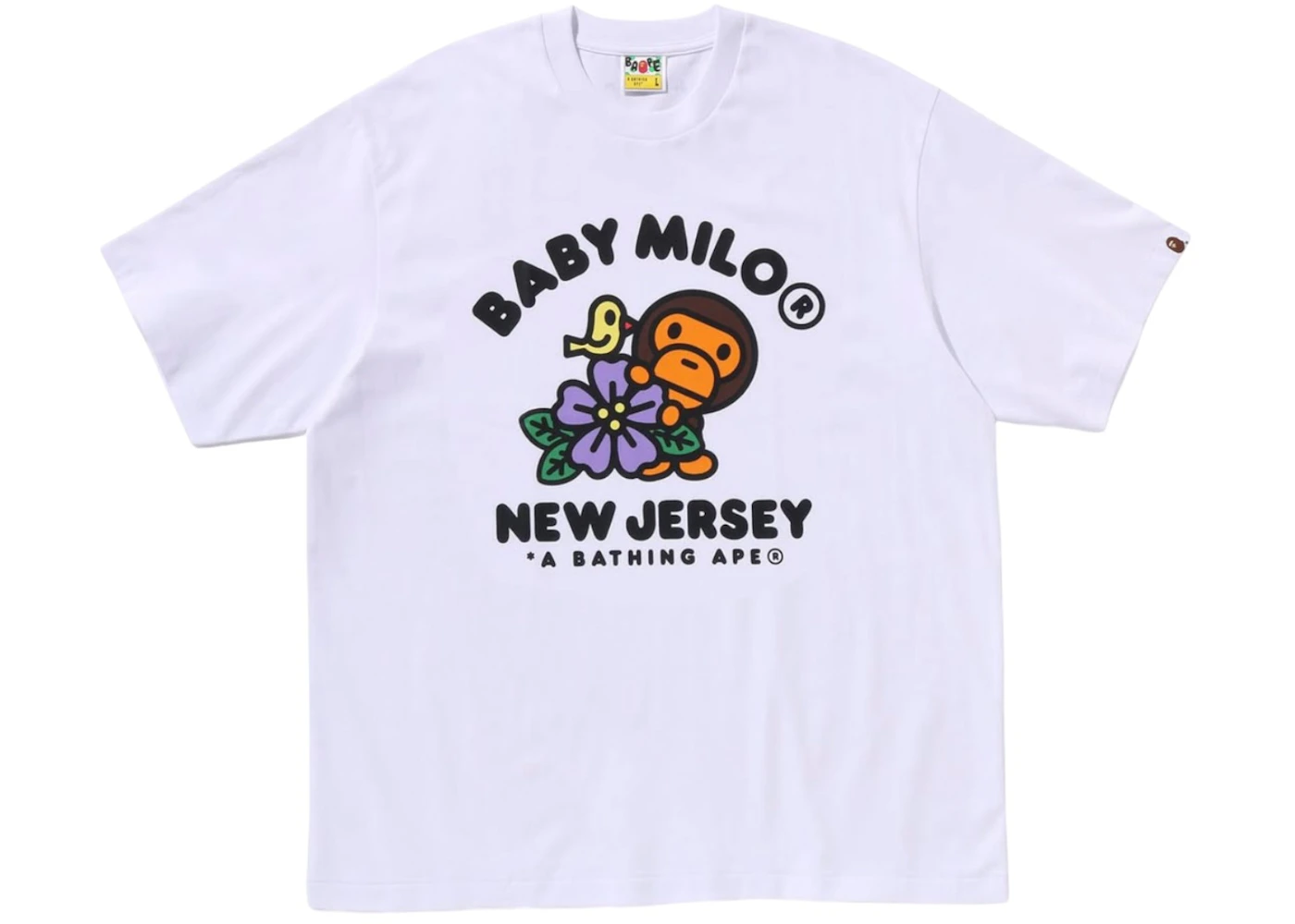 BAPE Baby Milo New Jersey Exclusive Tee White Men's FW24 US