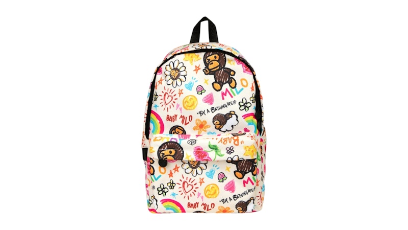 BAPE Baby Milo Print Medium Backpack Multicolor