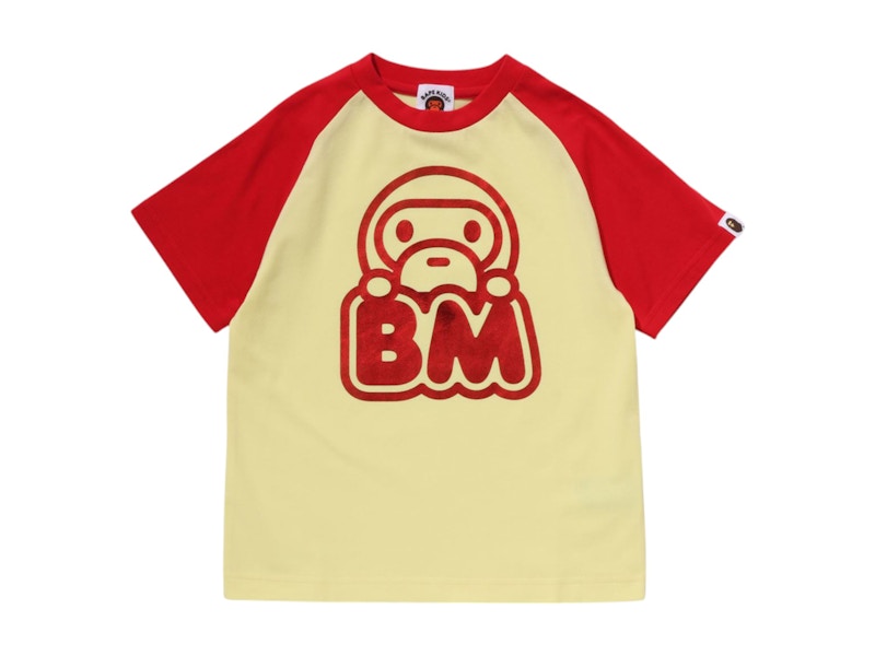 BAPE Baby Milo Raglan Tee Yellow - SS25 - US