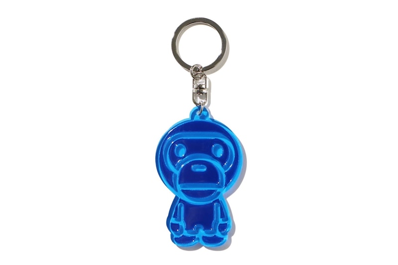 BAPE Baby Milo Reflective Keychain Navy