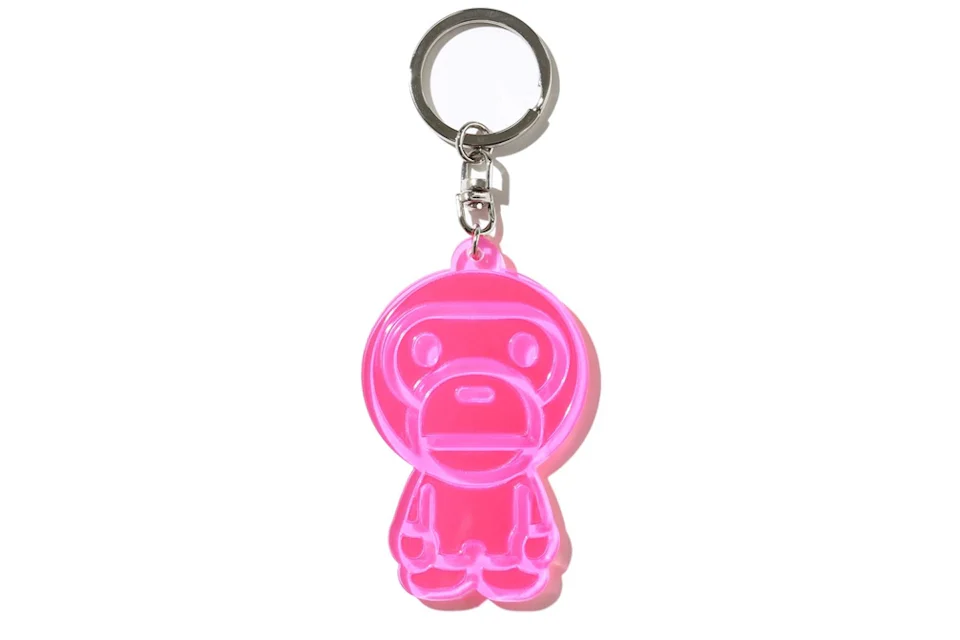 BAPE Baby Milo Reflective Keychain Pink